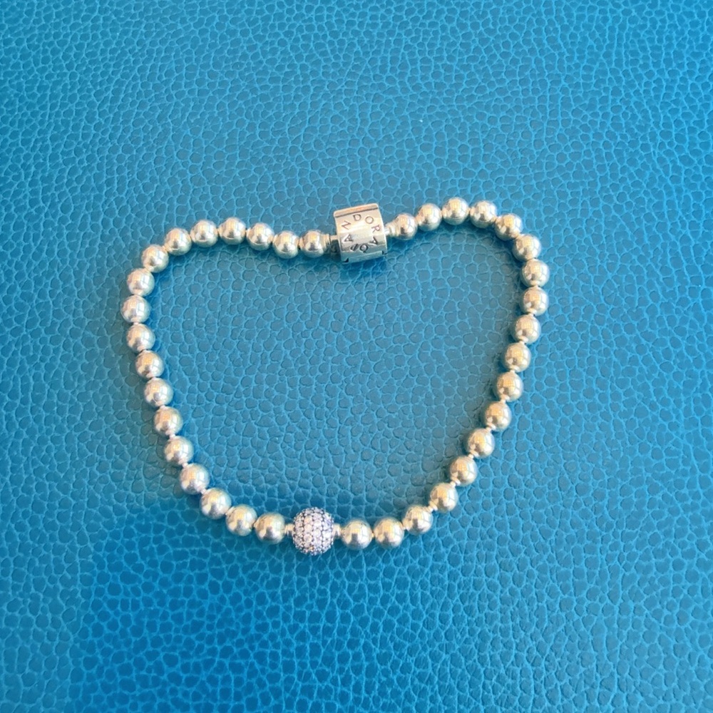 Pandora Silver and Pearl Bracelet - Picture 4 of 4
